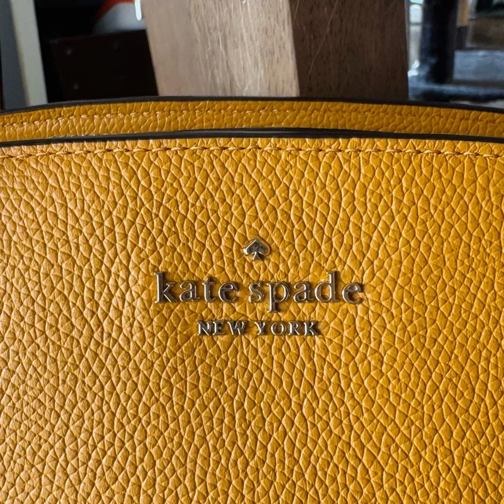 Kate Spade Kayla triple compartment Tote - Mustard Yellow